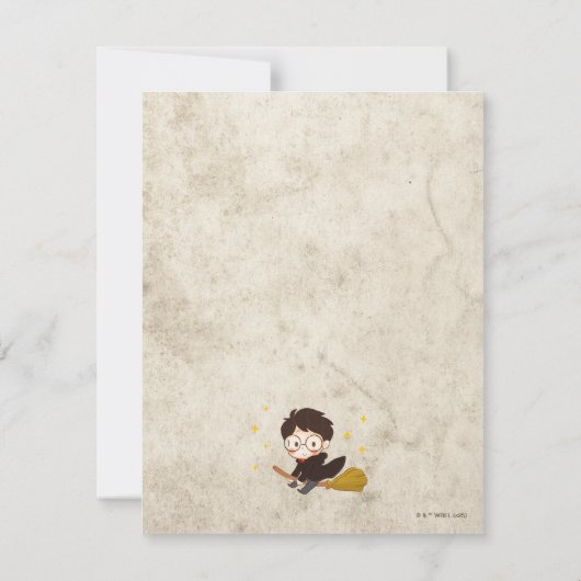 HARRY POTTER™ Karakter Magische Boog Verjaardag Bedankkaart (Achterkant)