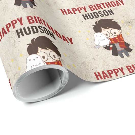 HARRY POTTER™ Karakter Magische Boog Verjaardag Cadeaupapier (Rol Hoek)