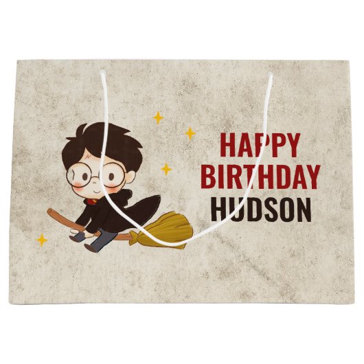 HARRY POTTER™ Karakter Magische Boog Verjaardag Groot Cadeauzakje (Voorkant)