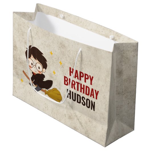 HARRY POTTER™ Karakter Magische Boog Verjaardag Groot Cadeauzakje (Voorkant Gekanteld)