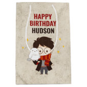 HARRY POTTER™ Karakter Magische Boog Verjaardag Medium Cadeauzakje (Voorkant)