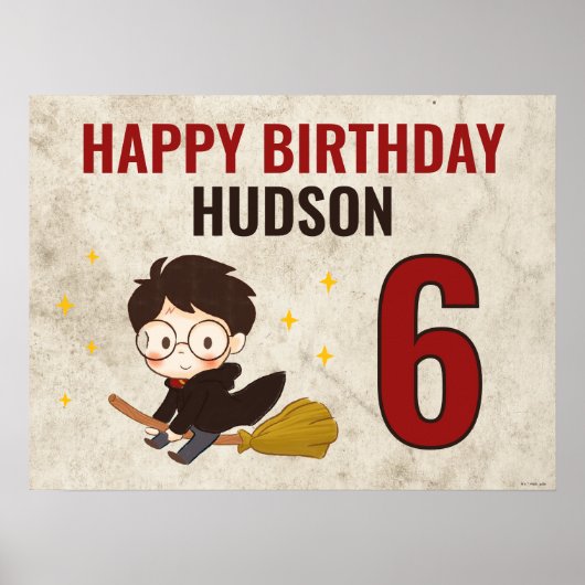 HARRY POTTER™ Karakter Magische Boog Verjaardag Poster (Voorkant)