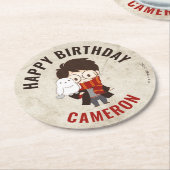 HARRY POTTER™ Karakter Magische Boog Verjaardag Ronde Kartonnen Onderzetter (Gebogen)