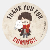 HARRY POTTER™ Karakter Magische Boog Verjaardag Ronde Sticker (Voorkant)