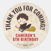 HARRY POTTER™ Karakter Magische Boog Verjaardag Ronde Sticker (Voorkant)