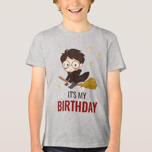 HARRY POTTER™ Karakter Magische Boog Verjaardag Tri-Blend Shirt (Voorkant)