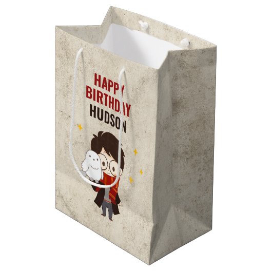 HARRY POTTER™ Karakter Magische Verjaardagsboog Medium Cadeauzakje (Voorkant Gekanteld)