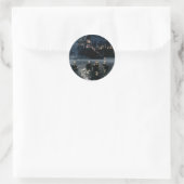 Harry Potter-kasteel | Aankomst in Zweinstein Ronde Sticker (Tas)