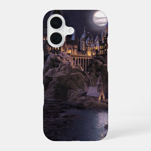 Harry Potter Kasteel | Grote Meer naar Zweinstein iPhone 16 Hoesje (Achterkant)