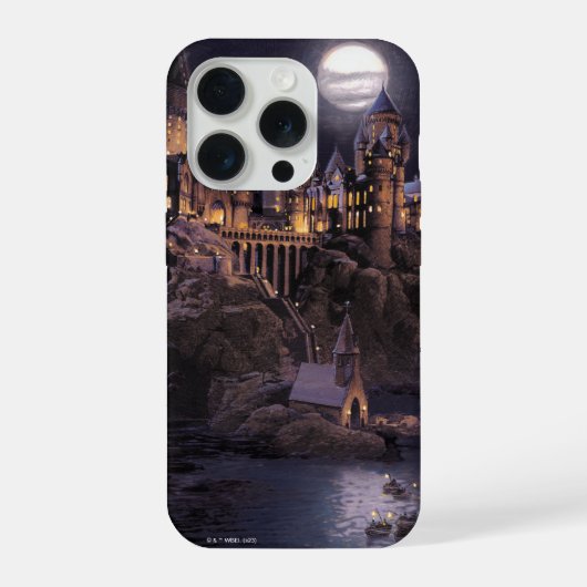 Harry Potter Kasteel | Grote Meer naar Zweinstein iPhone Hoesje (Achterkant)