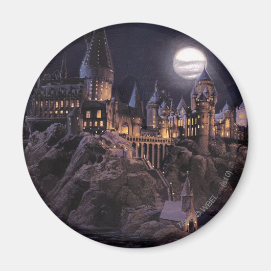Harry Potter Kasteel | Grote Meer naar Zweinstein Magneet (Voorkant)