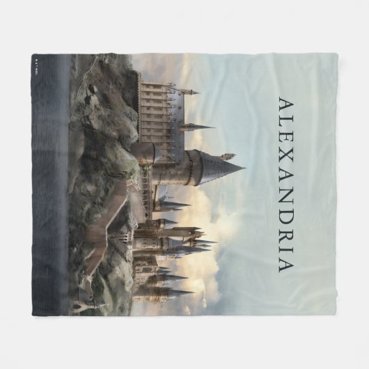Harry Potter | Kasteel Hogwarts overdag Fleece Deken (Voorkant (Horizontaal))