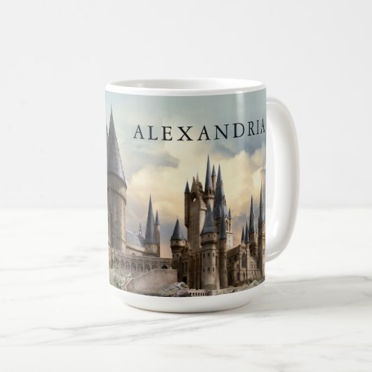 Harry Potter | Kasteel Hogwarts overdag Koffiemok (Voorkant rechts)