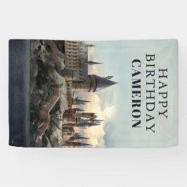 Harry Potter | Kasteel Hogwarts overdag Spandoek