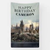 Harry Potter | Kasteel Hogwarts overdag Spandoek (Verticaal)