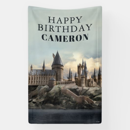 Harry Potter | Kasteel Hogwarts overdag Spandoek (Verticaal)