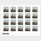 Harry Potter | Kasteel Hogwarts overdag Vierkante Sticker (Vel)
