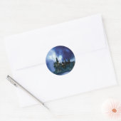 Harry Potter Kasteel | Hogwarts 's Nachts Ronde Sticker (Envelop)