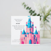 Harry Potter | Kasteel van Hogwarts Babyfeestje Kaart (Staand voorkant)