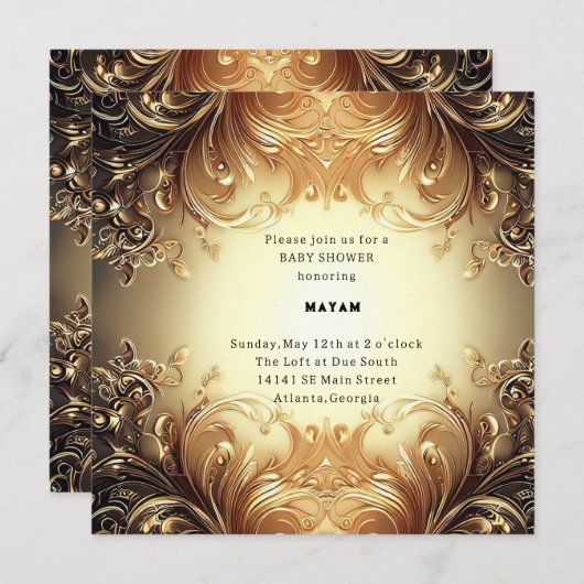 Harry Potter | Kasteel van Hogwarts Babyfeestje Kaart (Voorkant / Achterkant)