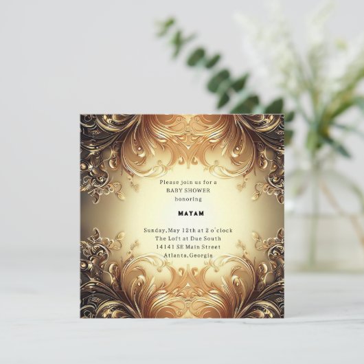 Harry Potter | Kasteel van Hogwarts Babyfeestje Kaart (Staand voorkant)