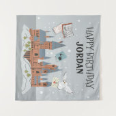 Harry Potter | Kasteel van Hogwarts Gefeliciteerd Wandkleed (Voorkant (horizontaal))