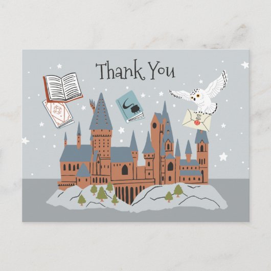 Harry Potter | Kasteel van Zweinstein Bedankt Briefkaart (Voorkant)