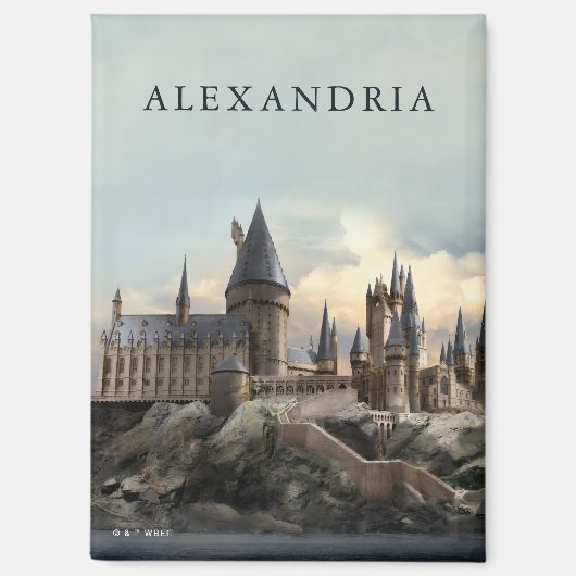 Harry Potter | Kasteel van Zweinstein overdag Magneet (Voorkant)