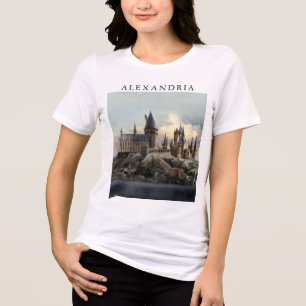 Harry Potter   Kasteel van Zweinstein overdag Tri-Blend Shirt