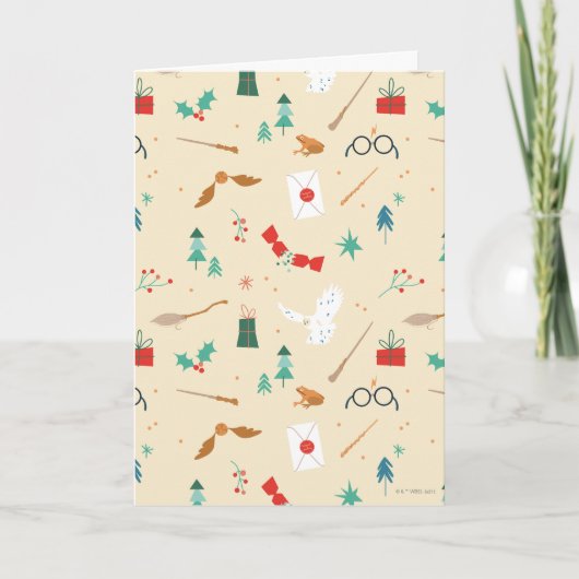 Harry Potter | Kerst Icoon Patroon Feestdagen Kaart (Voorkant)