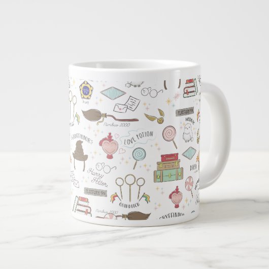 HARRY POTTER™ Klein Magisch Patroon Grote Koffiekop (Voorkant rechts)