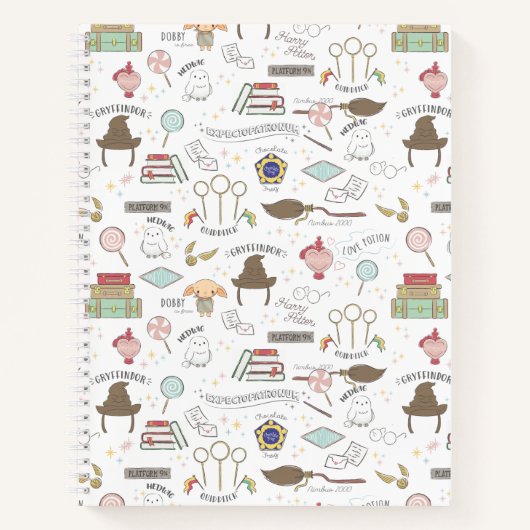 HARRY POTTER™ Klein Magisch Patroon Notitieboek (Voorkant)