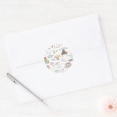 HARRY POTTER™ Klein Magisch Patroon Ronde Sticker (Envelop)
