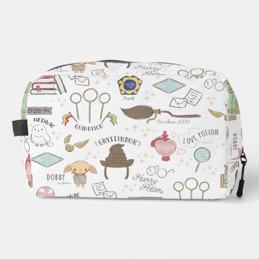 HARRY POTTER™ Klein Magisch Patroon Toilettasje (Voorkant)