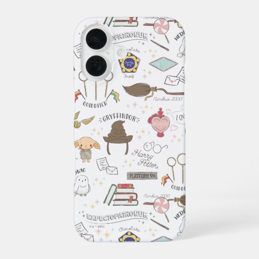 HARRY POTTER™ Kleine Magische Patroon iPhone 16 Hoesje (Achterkant)