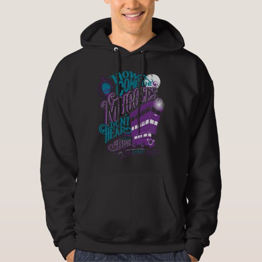 Harry Potter | Knight Bus Typografie Grafisch Hoodie (Voorkant)
