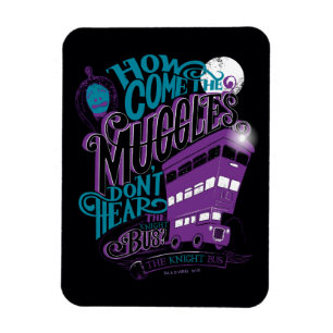 Harry Potter Knight Bus Typografie Grafisch Magneet