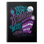 Harry Potter | Knight Bus Typografie Grafisch Notitieboek (Voorkant)