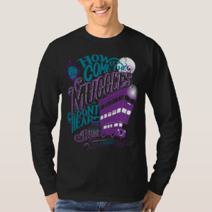 Harry Potter Knight Bus Typografie Grafisch T-shirt