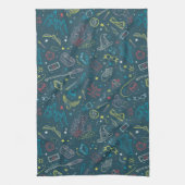 HARRY POTTER™ Kunstvoorwerpen Lijntekening Patroon Theedoek (Verticaal)