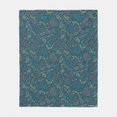 HARRY POTTER™-kunstvoorwerpen Lijntekeningpatroon Fleece Deken (Voorkant)