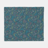 HARRY POTTER™-kunstvoorwerpen Lijntekeningpatroon Fleece Deken (Voorkant (Horizontaal))