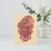 Harry Potter | Leeuw Crest van Gryffindor Briefkaart (Staand voorkant)
