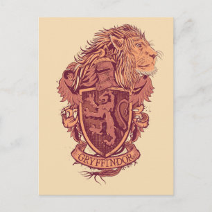 Harry Potter   Leeuw Crest van Gryffindor Briefkaart