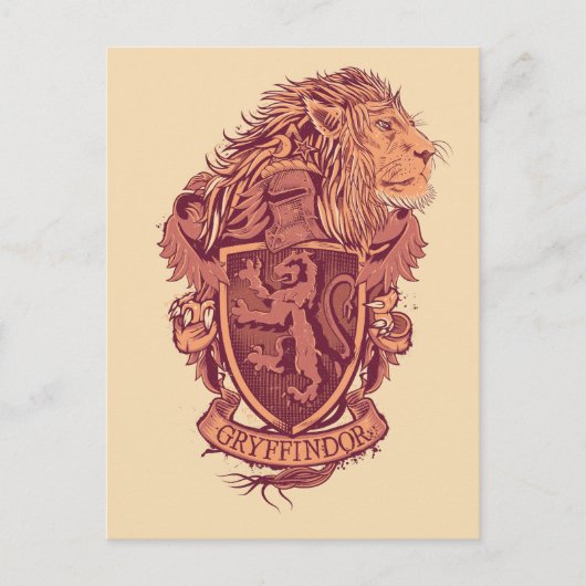 Harry Potter | Leeuw Crest van Gryffindor Briefkaart (Voorkant)