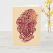 Harry Potter | Leeuw Crest van Gryffindor Kaart (Gele Bloem)