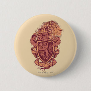 Harry Potter   Leeuw Crest van Gryffindor Ronde Button 5,7 Cm