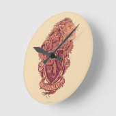 Harry Potter | Leeuw Crest van Gryffindor Ronde Klok (Hoek)