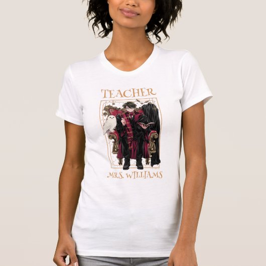HARRY POTTER™ Leraar | Anime HARRY POTTER™ Zittend T-shirt (Voorkant)