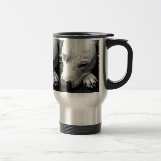 harry potter litteken hond witte pitbull reisbeker (Rechts)